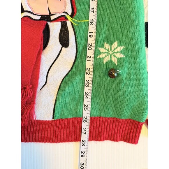 Jolly Sweaters Cow Country Western Kitsch Ugly Colorful Christmas Sweater Size L - Picture 10 of 11